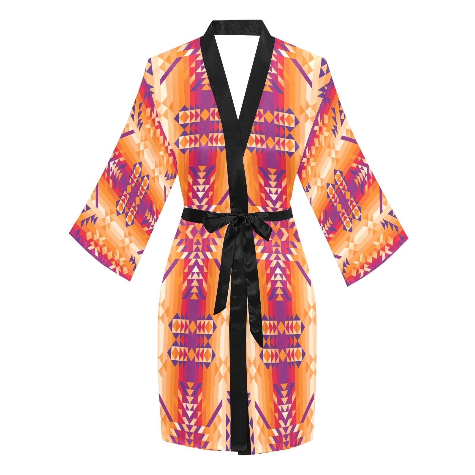 Desert Geo Long Sleeve Kimono Robe Long Sleeve Kimono Robe e-joyer 