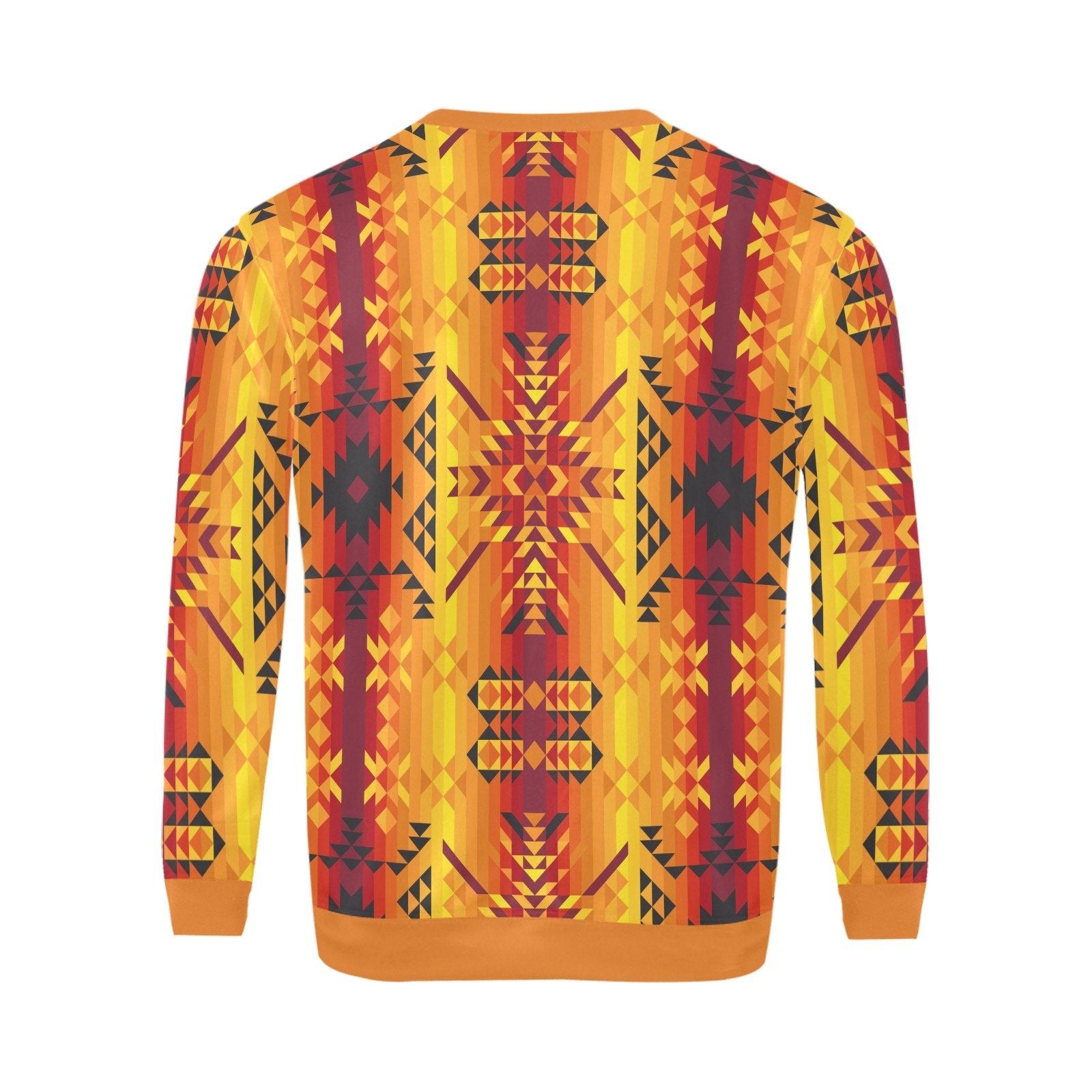 Desert Geo Yellow Red All Over Print Crewneck Sweatshirt for Men (Model H18) shirt e-joyer 