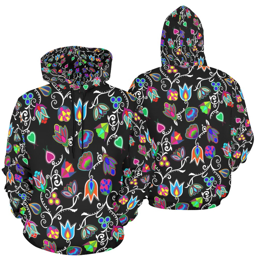Indigenous Paisley Black Hoodie for Men (USA Size)