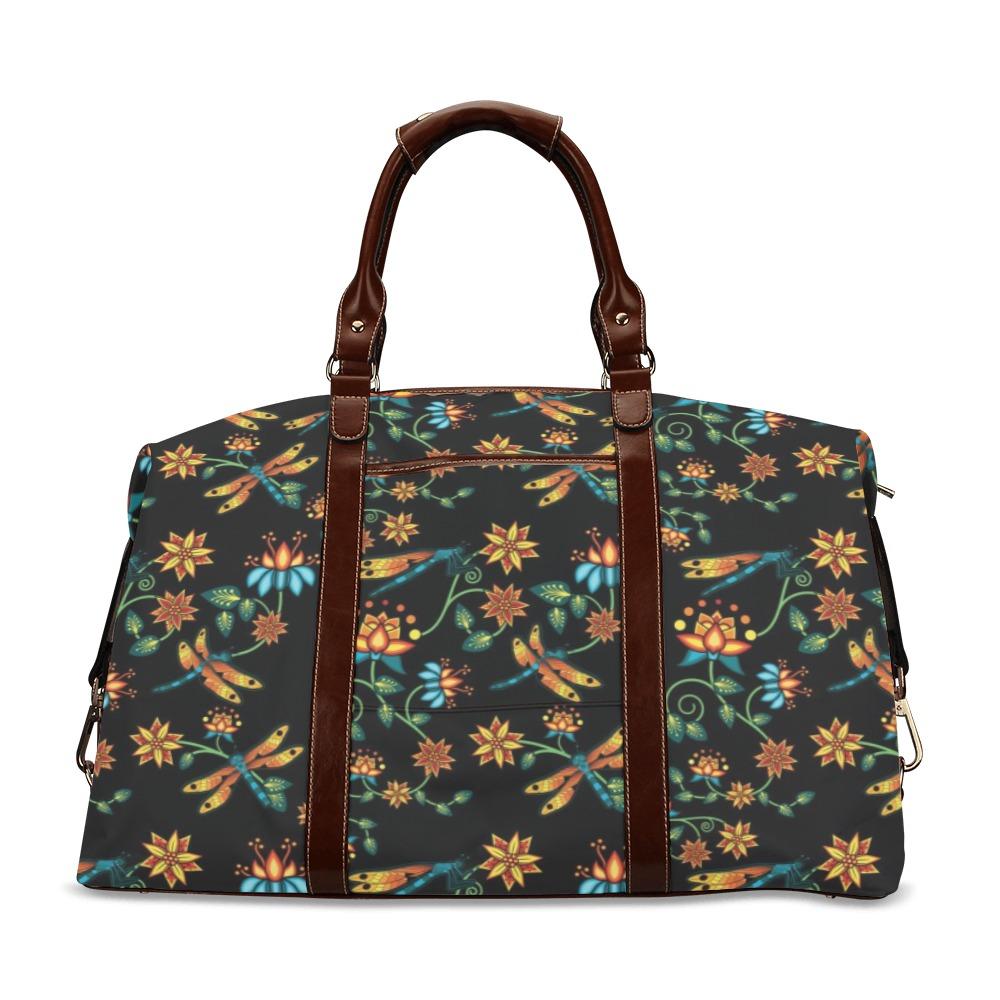 Dragon Lily Noir Classic Travel Bag (Model 1643) Remake Classic Travel Bags (1643) e-joyer 