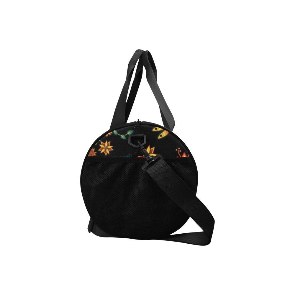 Dragon Lily Noir Duffle Bag (Model 1679) Duffle Bag (1679) e-joyer 