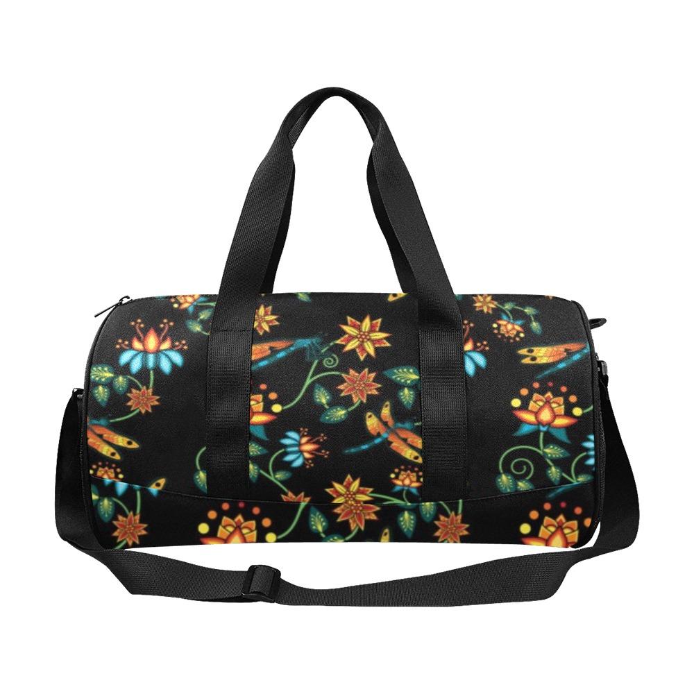 Dragon Lily Noir Duffle Bag (Model 1679) Duffle Bag (1679) e-joyer 