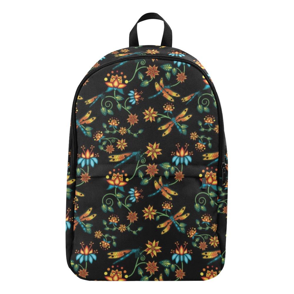 Dragon Lily Noir Fabric Backpack for Adult (Model 1659) Casual Backpack for Adult (1659) e-joyer 