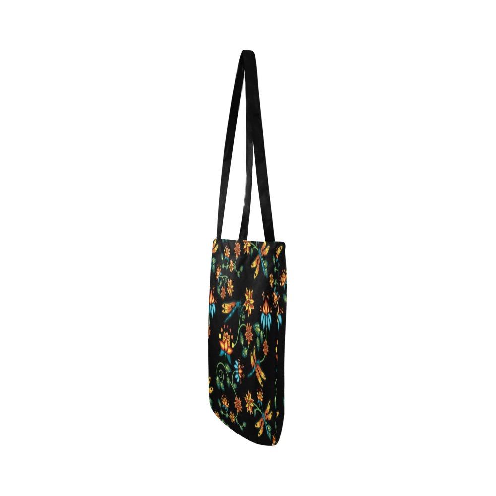 Dragon Lily Noir Reusable Shopping Bag Model 1660 (Two sides) Shopping Tote Bag (1660) e-joyer 