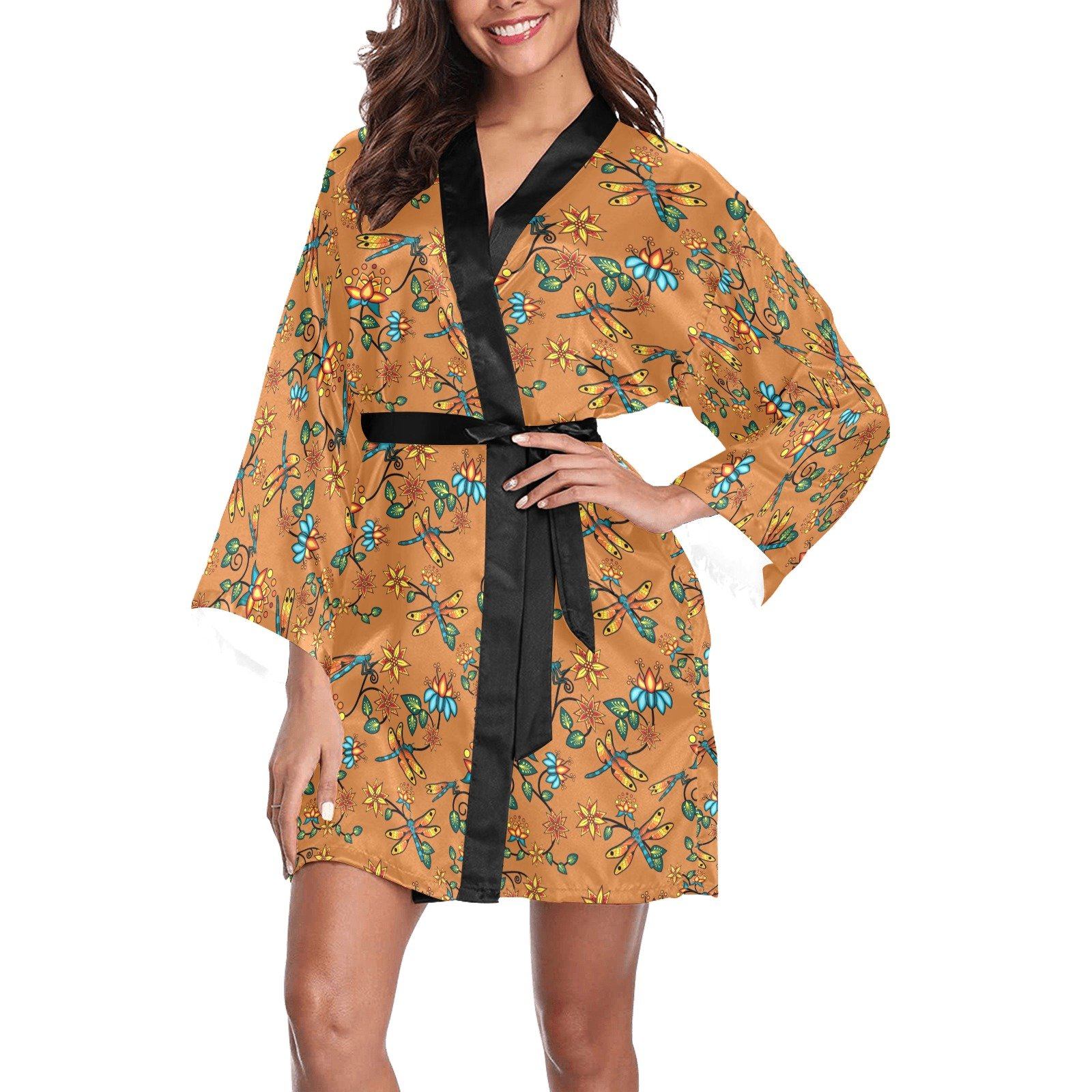 Dragon Lily Sierra Long Sleeve Kimono Robe Long Sleeve Kimono Robe e-joyer 