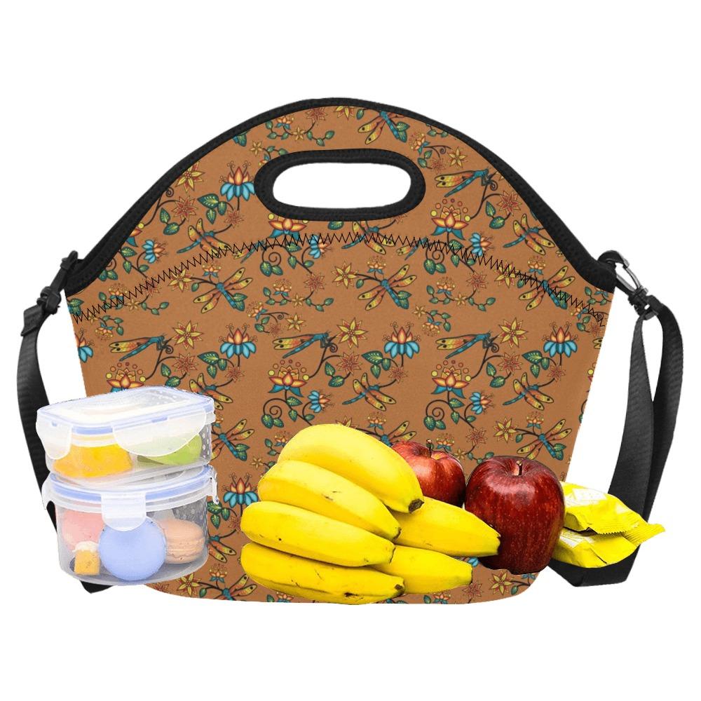 Dragon Lily Sierra Neoprene Lunch Bag/Large (Model 1669) bag e-joyer 