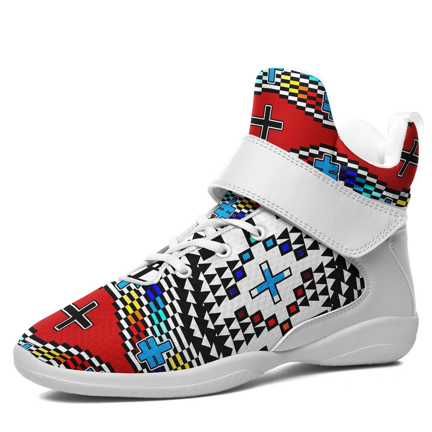 Dragonflies Ipottaa Basketball / Sport High Top Shoes - White Sole 49 Dzine US Men 7 / EUR 40 White Sole with White Strap 