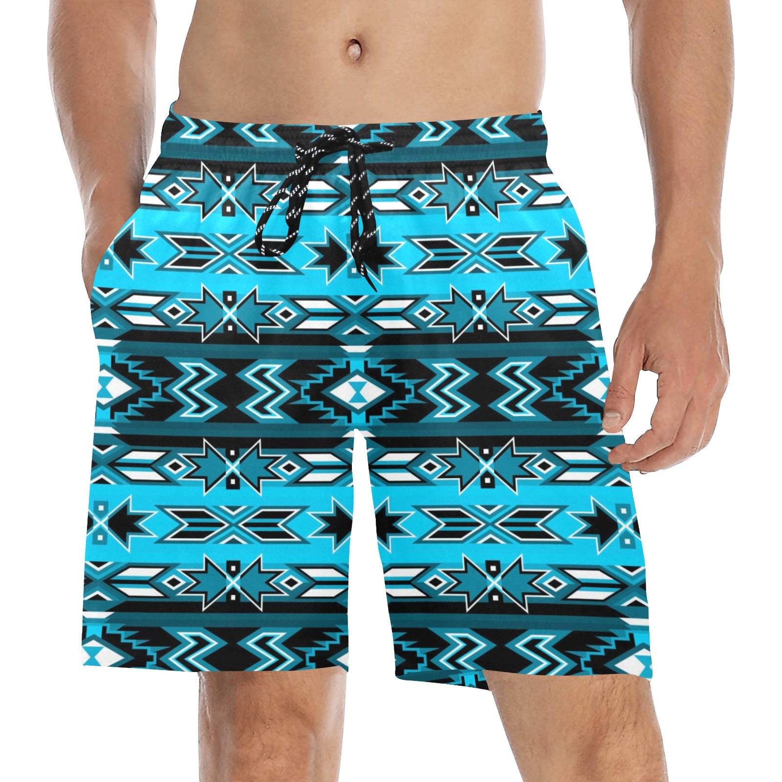 Northern Journey Men's Mid-Length Beach Shorts