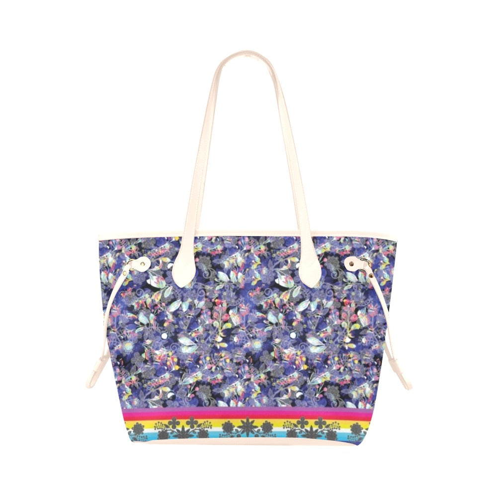 Culture in Nature Blue Clover Canvas Tote Bag