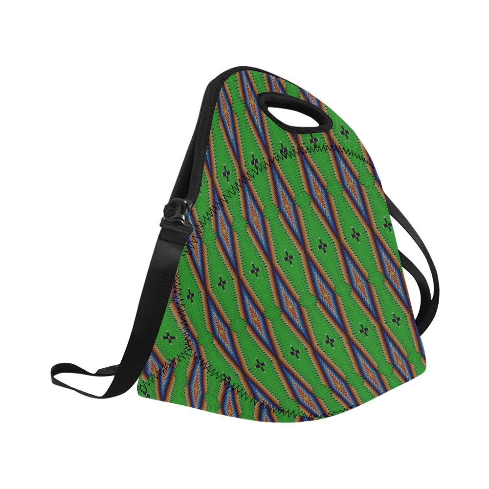 Diamond in the Bluff Lime Neoprene Lunch Bag/Large