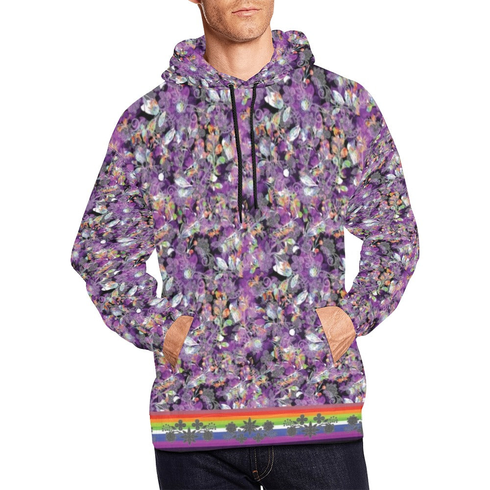 Culture in Nature Purple Hoodie for Men (USA Size)