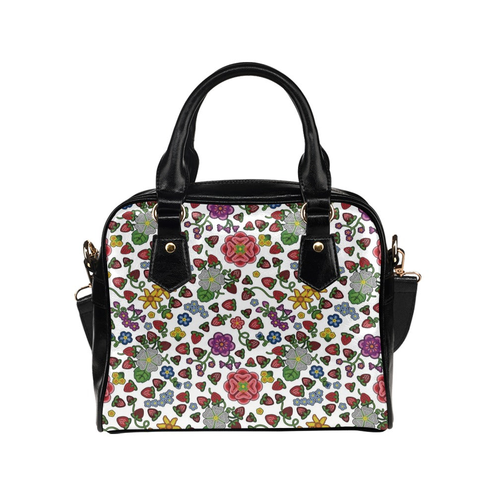 Berry Pop White Shoulder Handbag