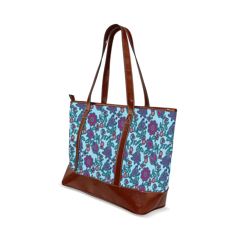 Beaded Nouveau Marine Tote Handbag