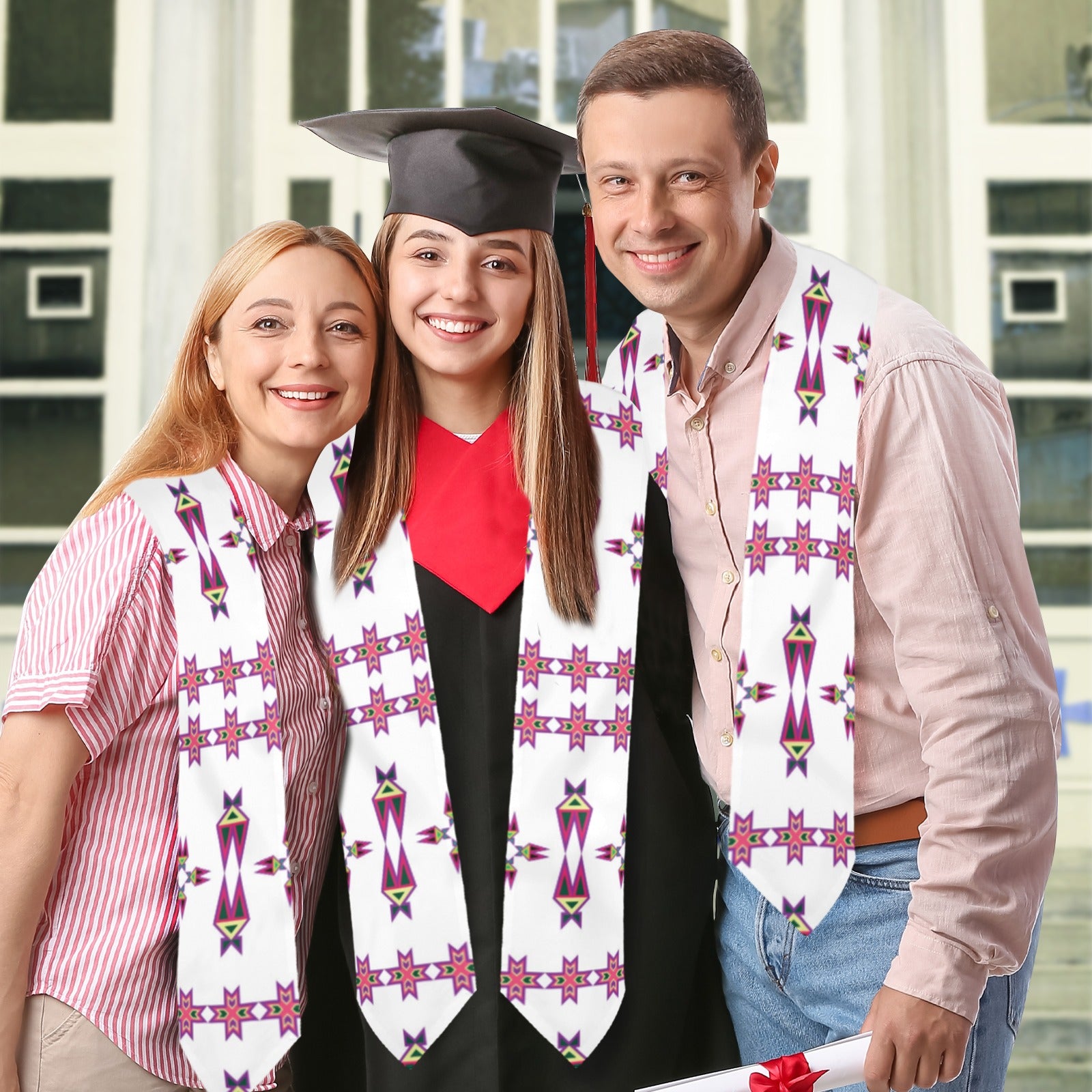 Four Directions Lodge Flurry Graduation Stole