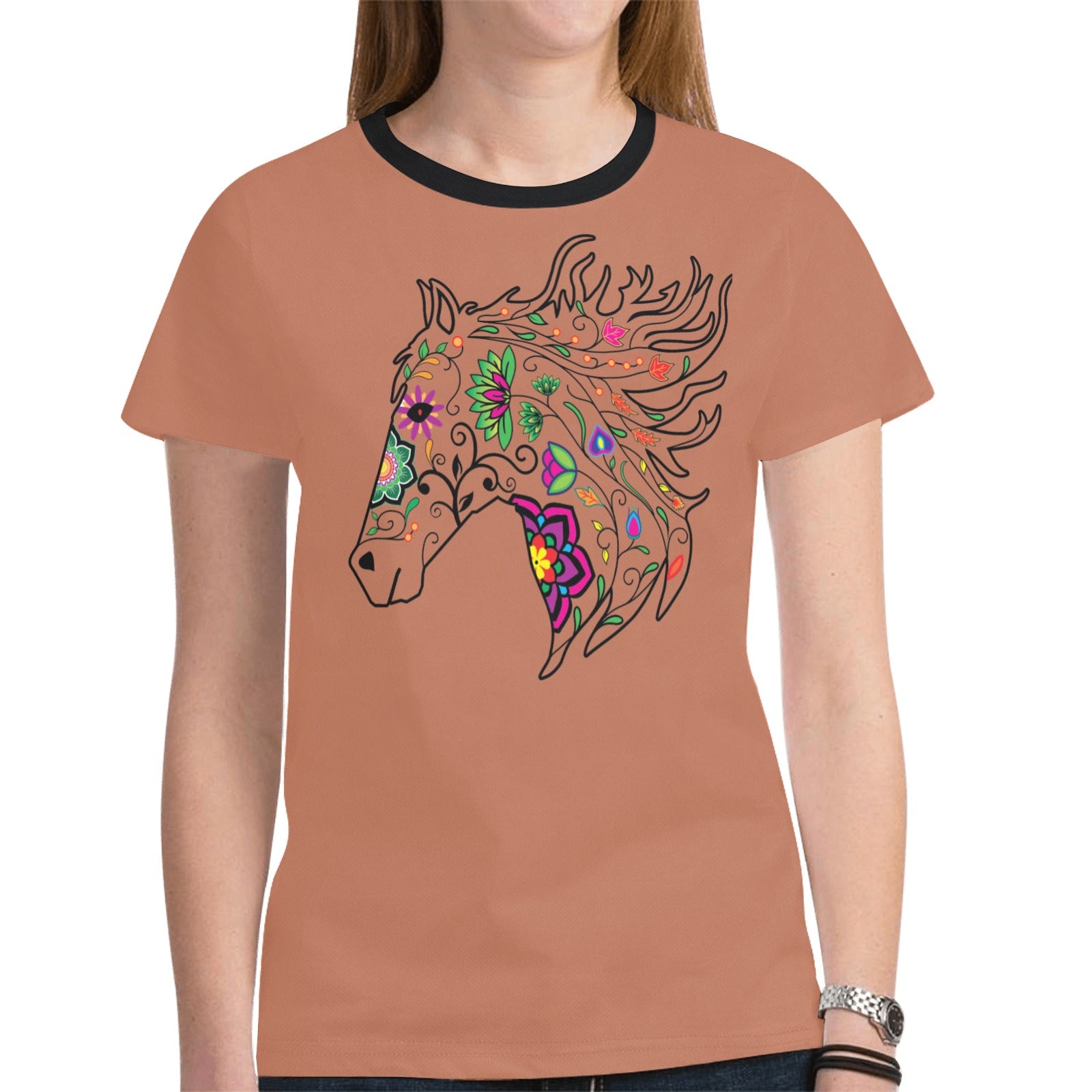 Horse Spirit Guide (Brown) T-shirt for Women