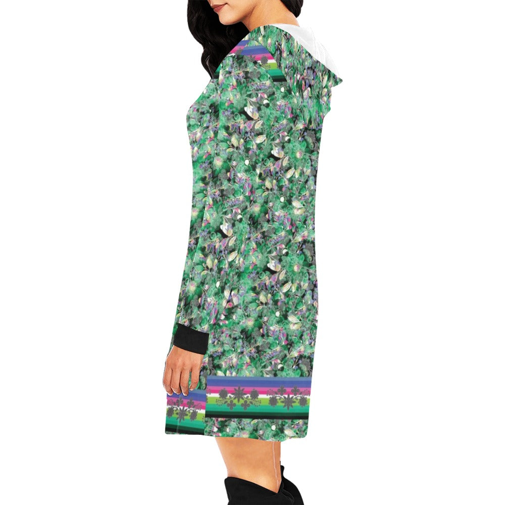 Culture in Nature Green Hoodie Dress