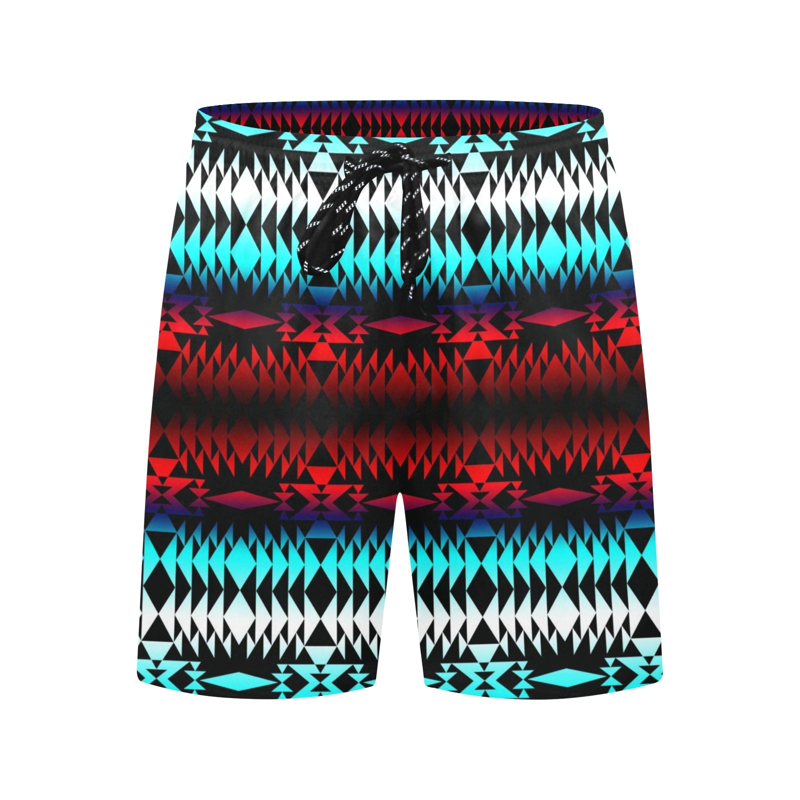 In Between Two Worlds Men's Mid-Length Beach Shorts