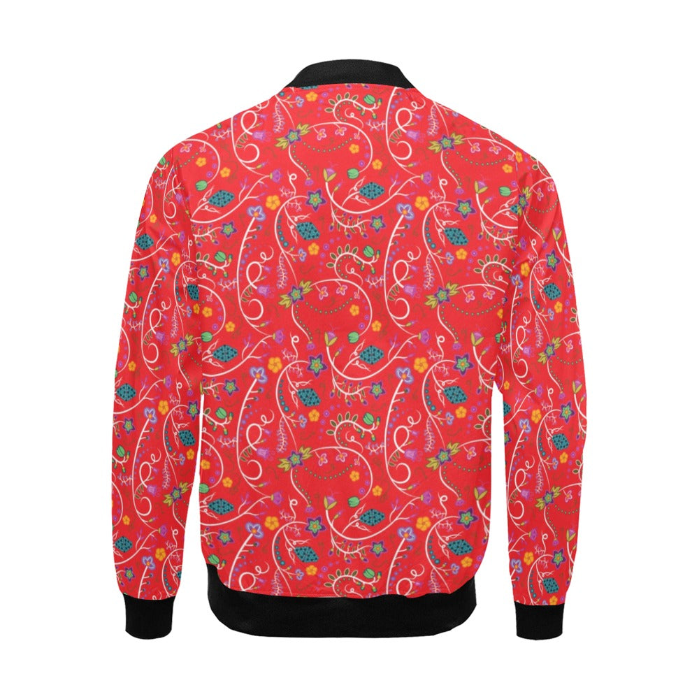 Fresh Fleur Fire Bomber Jacket for Men