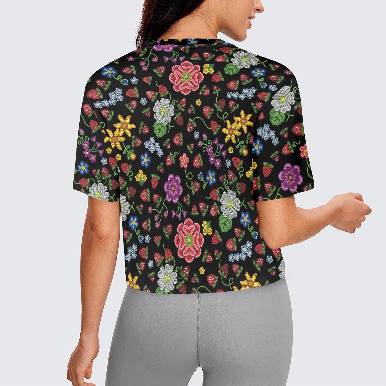 Berry Pop Midnight Women's Cropped T-shirt