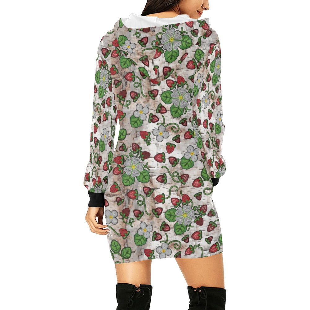 Strawberry Dreams Br Bark Hoodie Dress