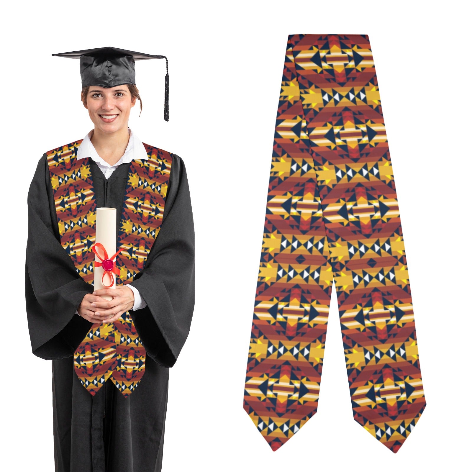 Golden Clouds Graduation Stole