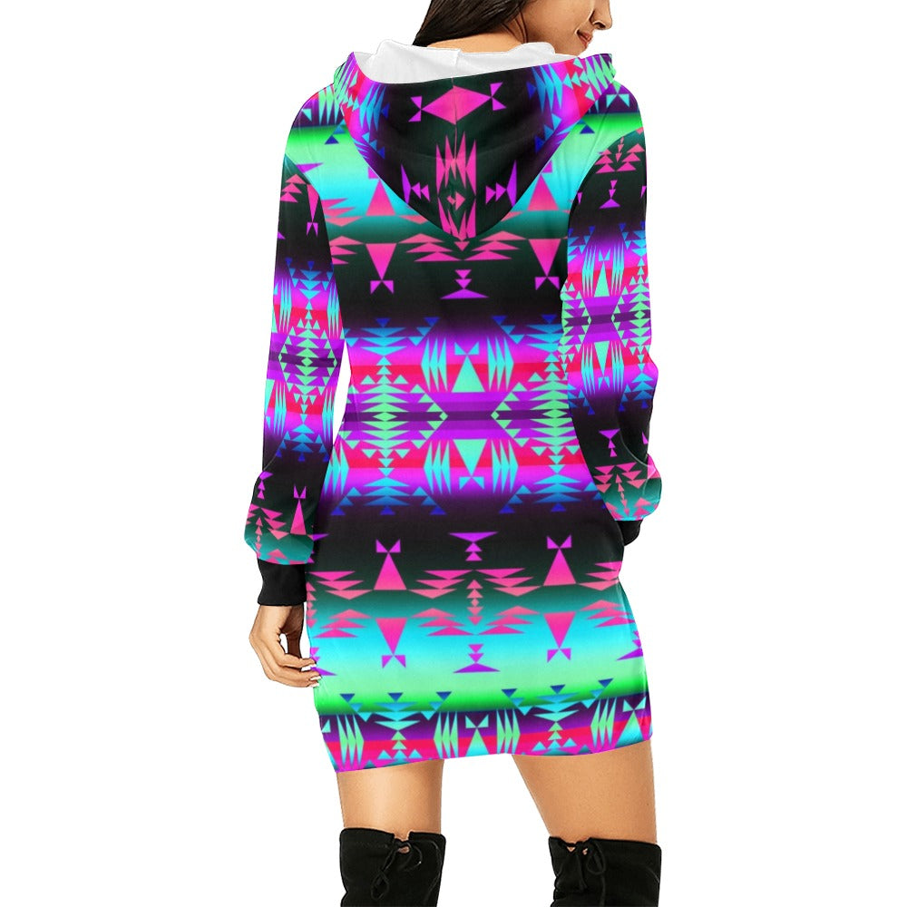 Between the Rocky Mountains Hoodie Dress