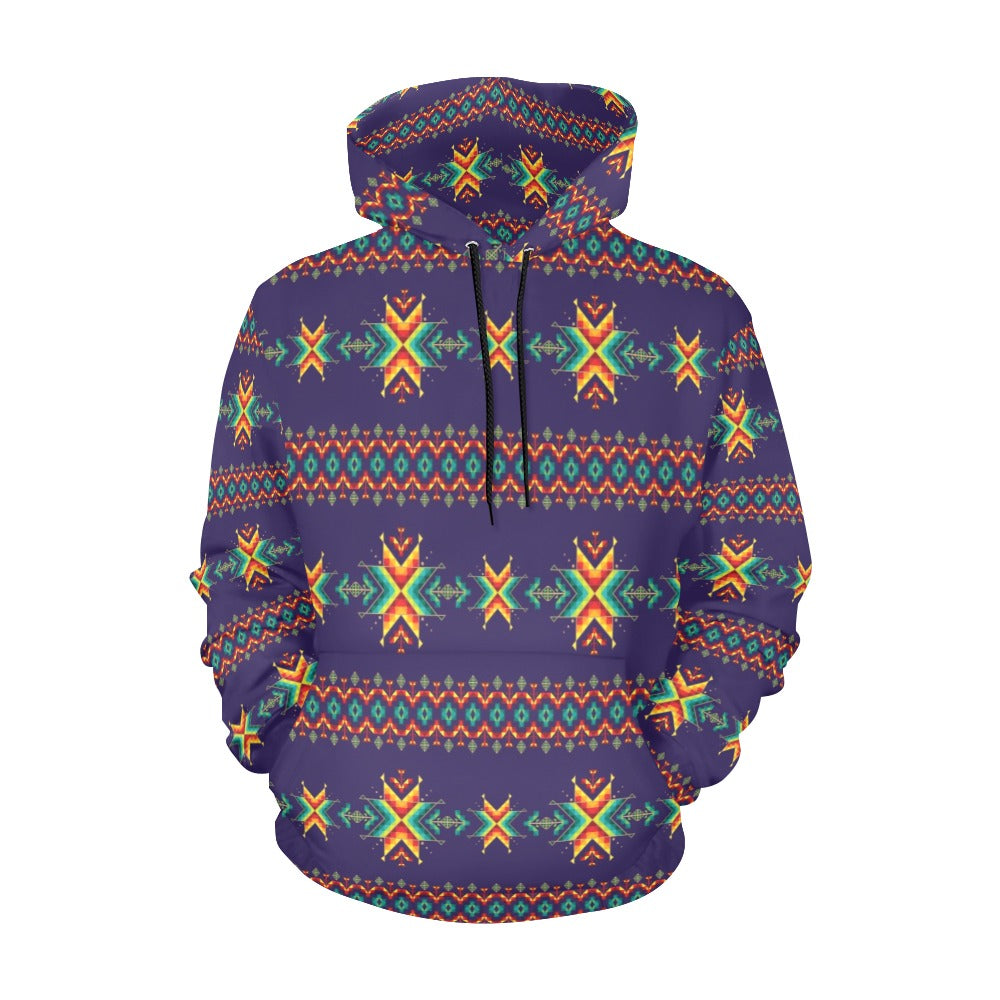 Dreams of Ancestors Indigo Hoodie for Men (USA Size)