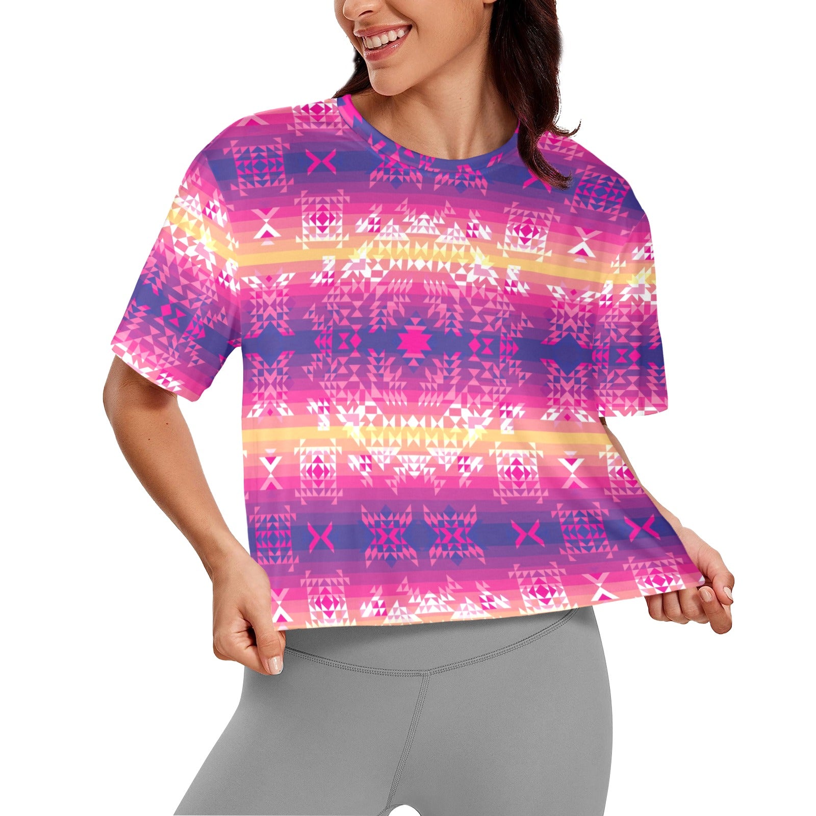Soleil Overlay Women's Cropped T-shirt