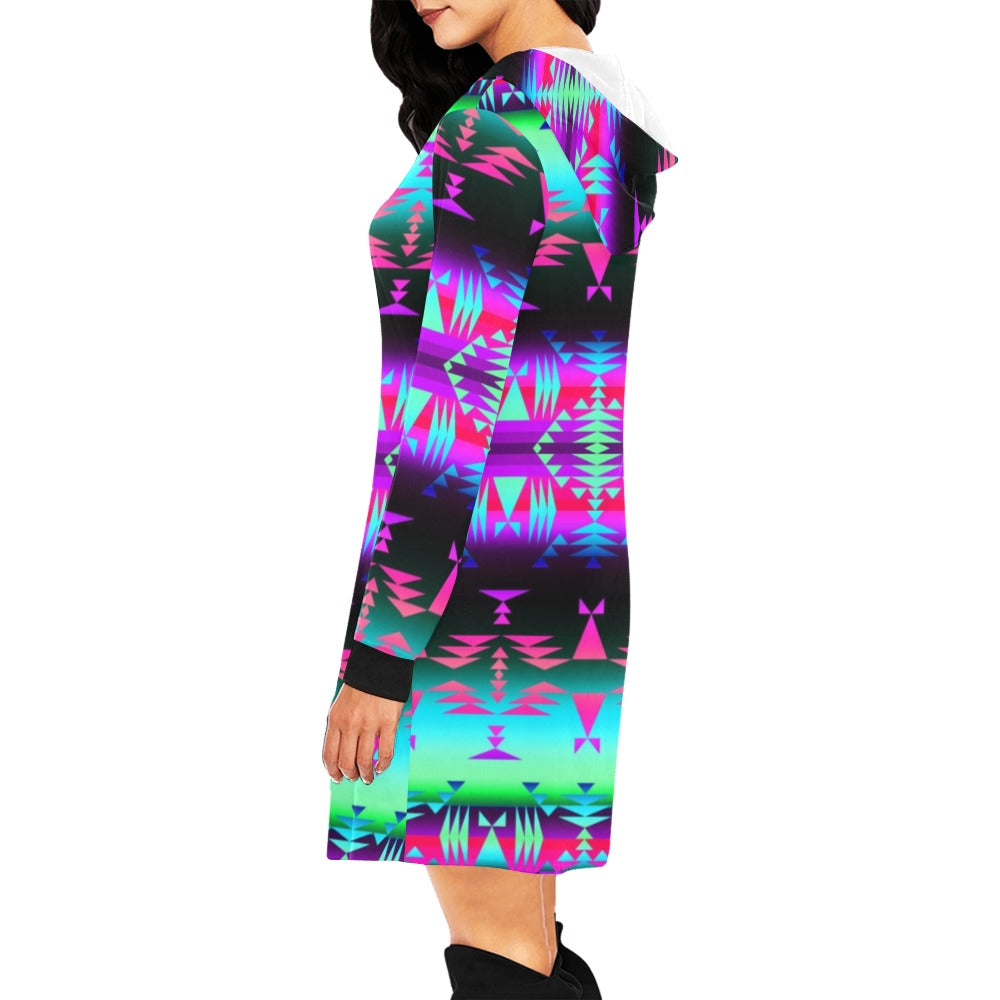Between the Rocky Mountains Hoodie Dress