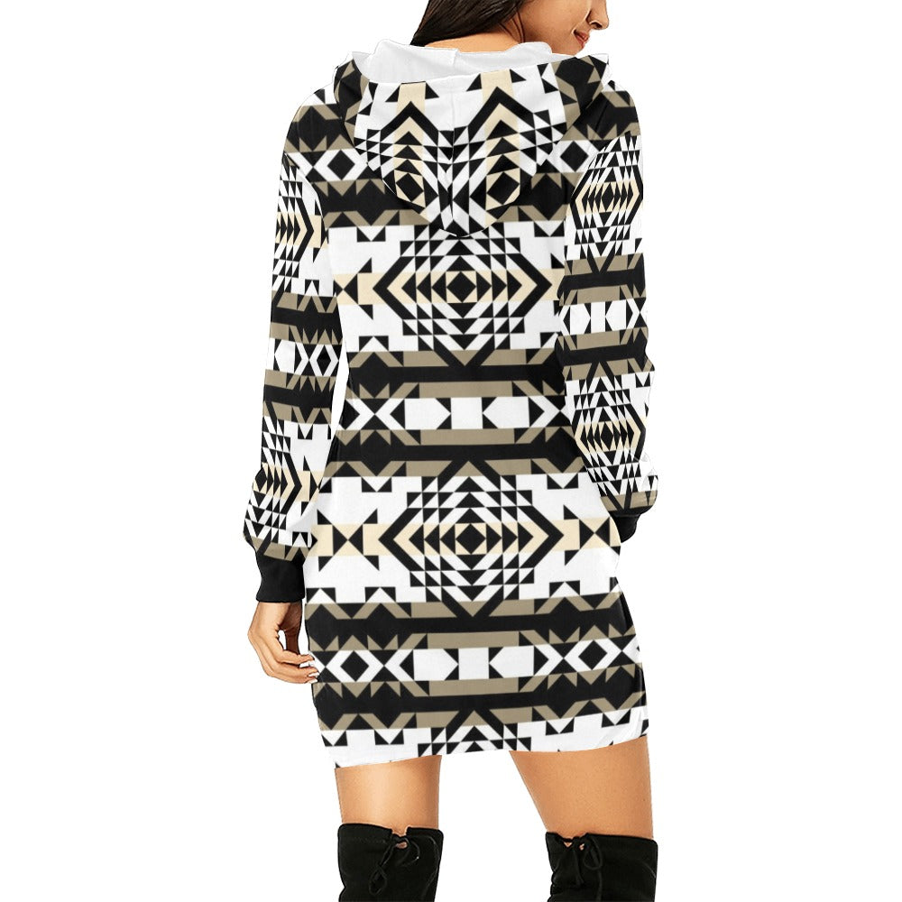 Black Rose Winter Canyon Hoodie Dress