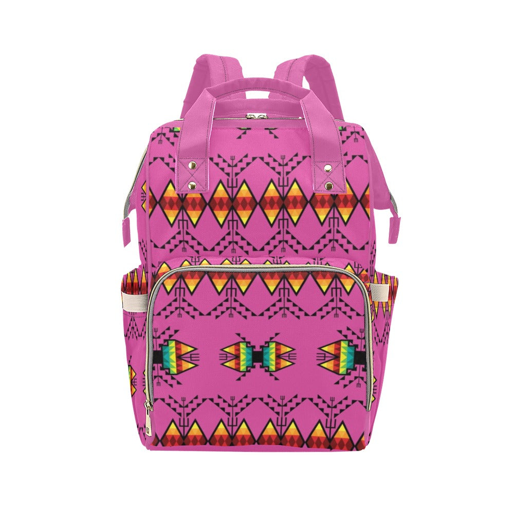 Sacred Trust Pink Multi-Function Diaper Backpack/Diaper Bag