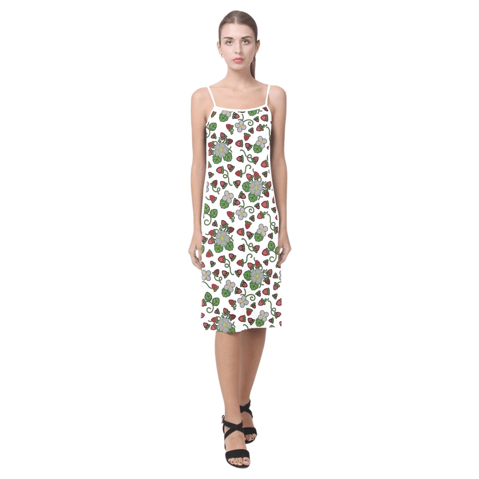 Strawberry Dreams White Alcestis Slip Dress