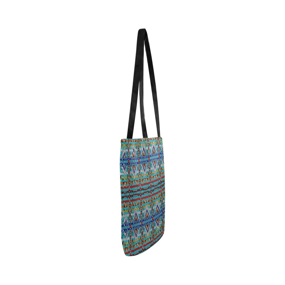 Medicine Blessing Turquoise Reusable Shopping Bag (Two sides)