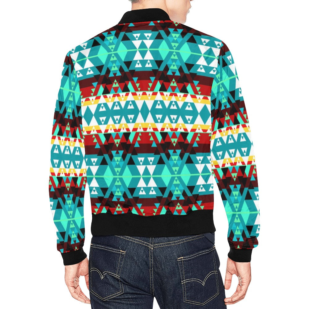 Writing on Stone Wheel Bomber Jacket for Men