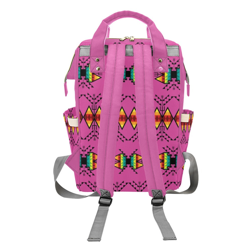 Sacred Trust Pink Multi-Function Diaper Backpack/Diaper Bag