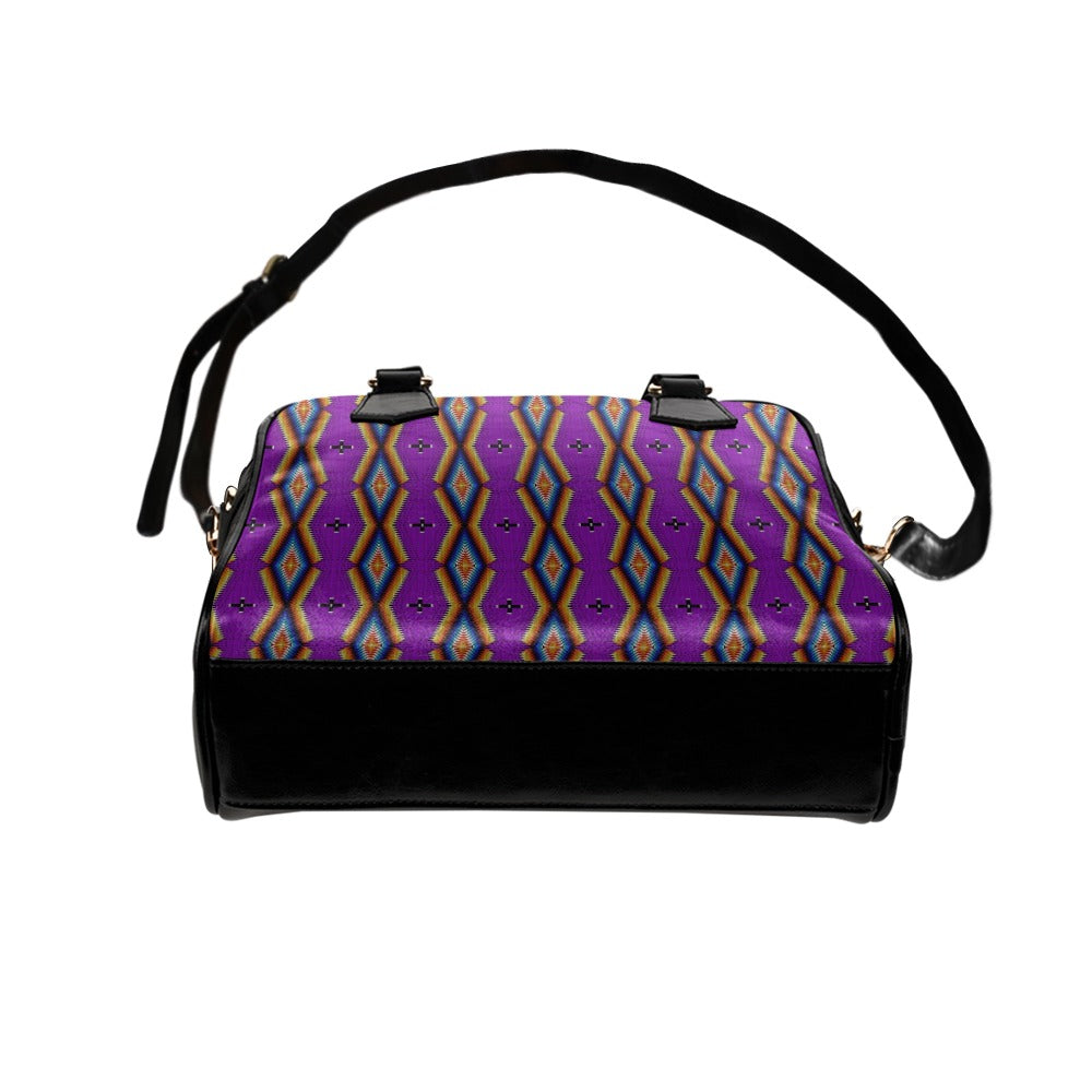 Diamond in the Bluff Purple Shoulder Handbag