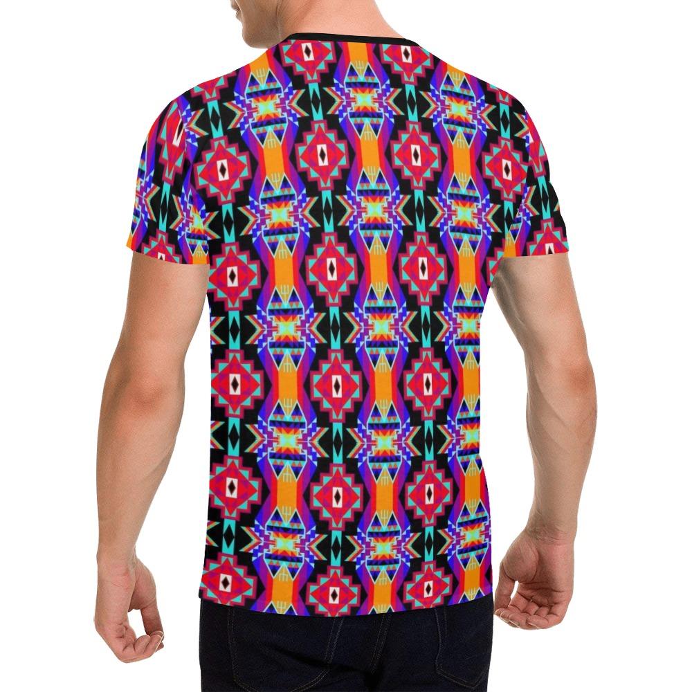 Fancy Bustle All Over Print T-Shirt for Men (USA Size) (Model T40) All Over Print T-Shirt for Men (T40) e-joyer 