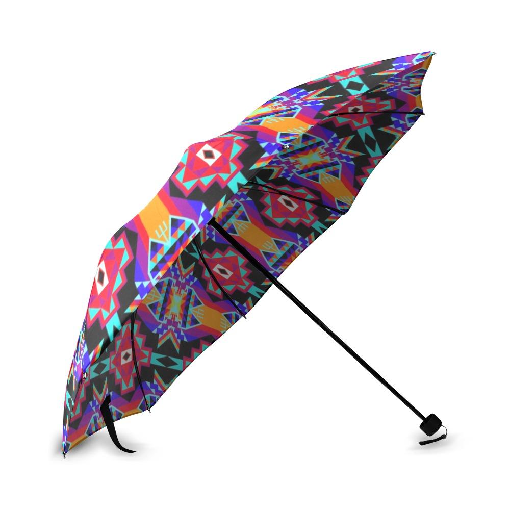 Fancy Bustle Foldable Umbrella (Model U01) Foldable Umbrella e-joyer 