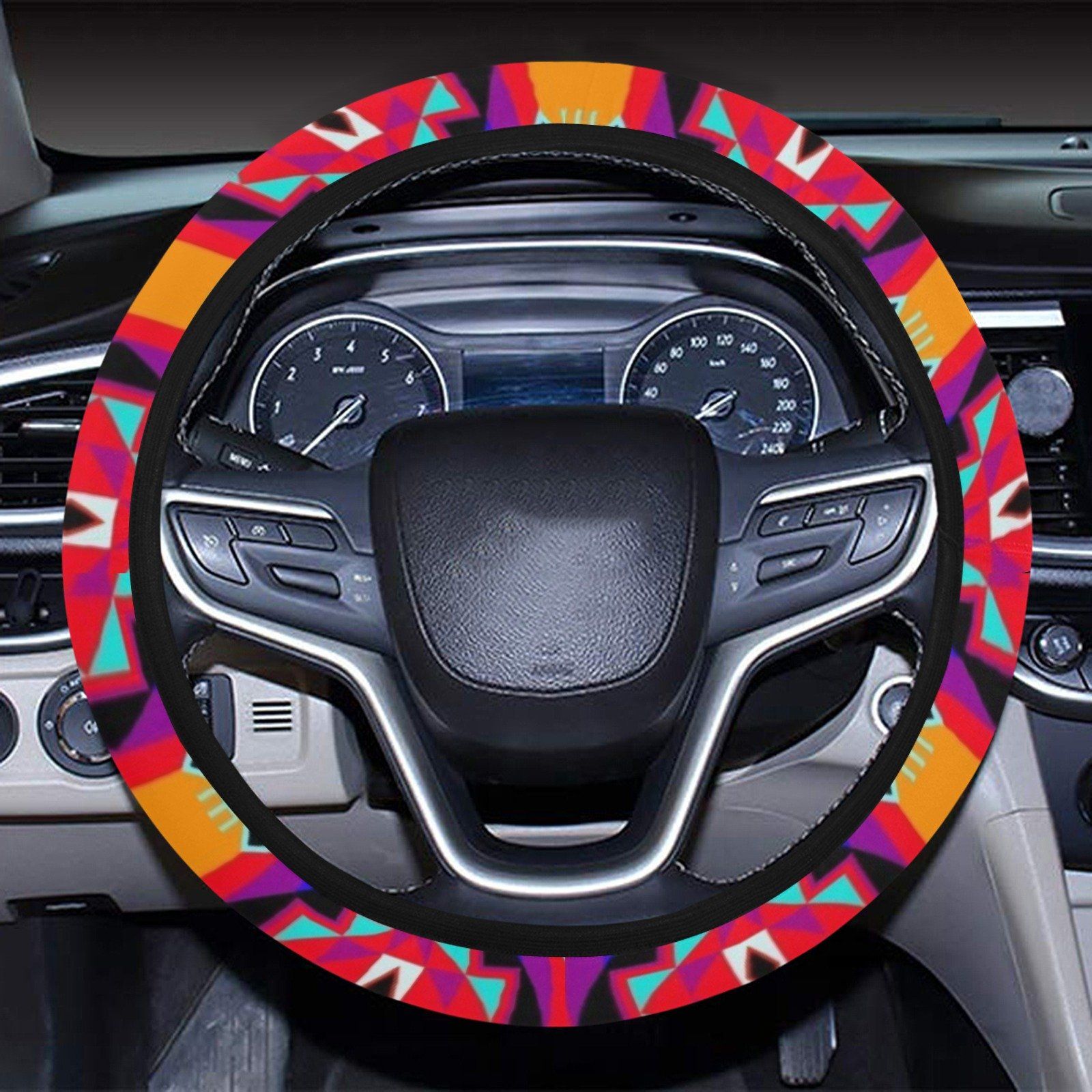 Fancy Bustle Steering Wheel Cover with Elastic Edge Steering Wheel Cover with Elastic Edge e-joyer 