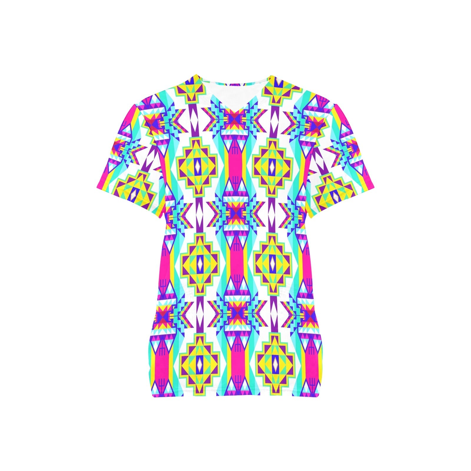 Fancy Champion All Over Print Scrub Top Scrub Top e-joyer 