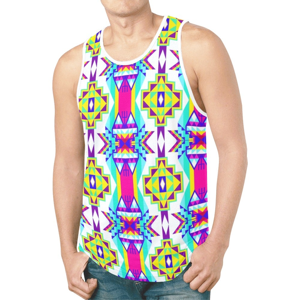 Fancy Champion New All Over Print Tank Top for Men (Model T46) New All Over Print Tank Top for Men (T46) e-joyer 