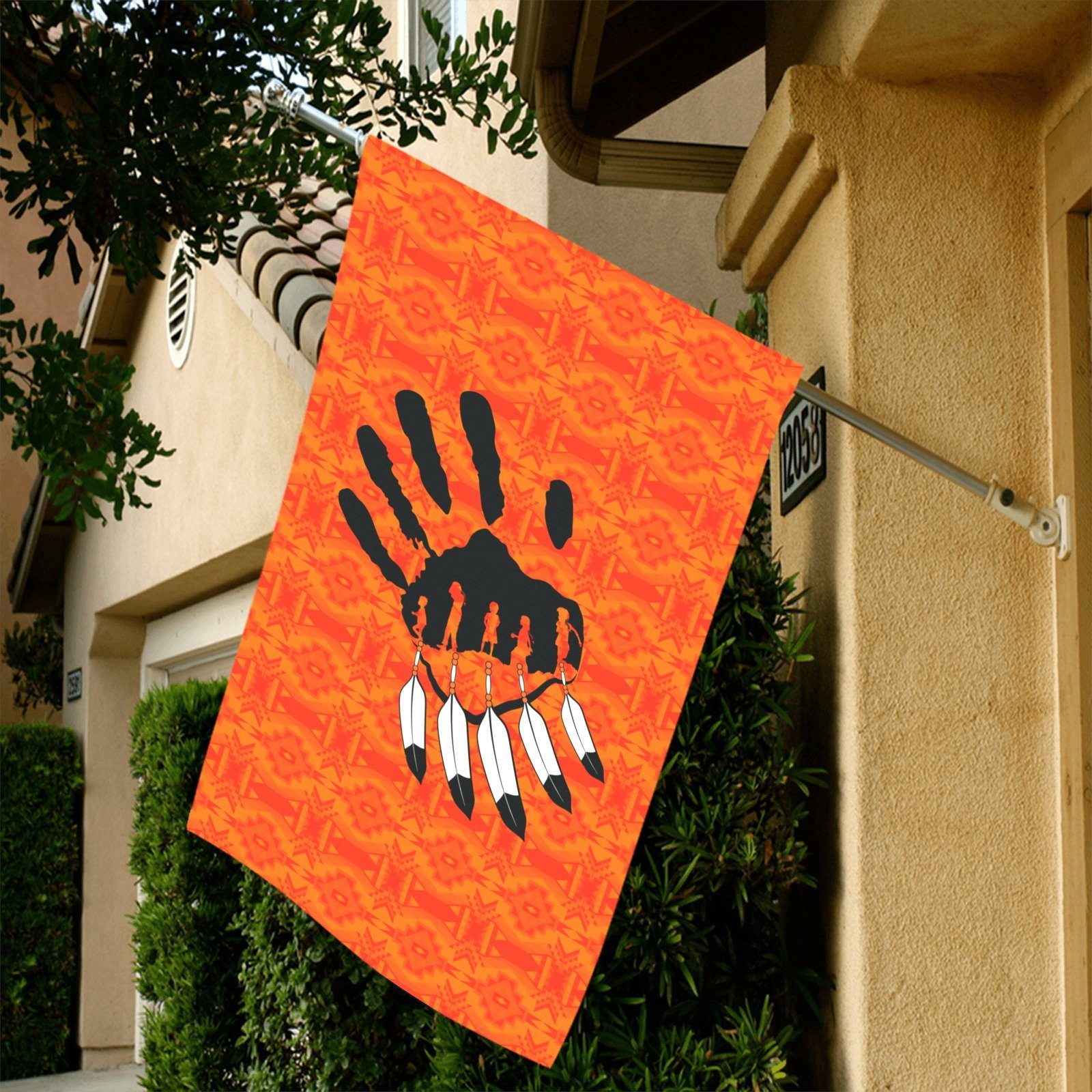 Fancy Orange - A feather for Each Garden Flag 36''x60'' (Two Sides Printing) Garden Flag 36‘’x60‘’ (Two Sides) e-joyer 