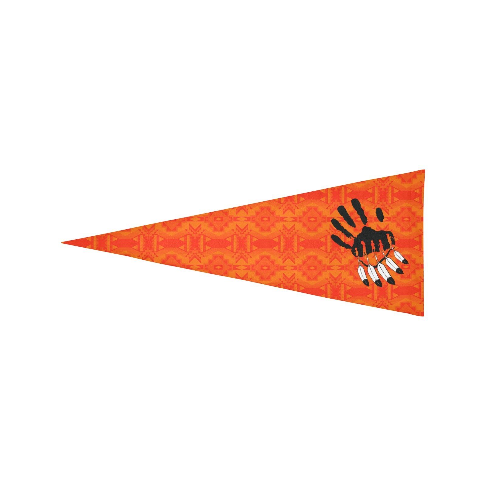 Fancy Orange A feather for each Trigonal Garden Flag 30"x12" Trigonal Garden Flag 30"x12" e-joyer 