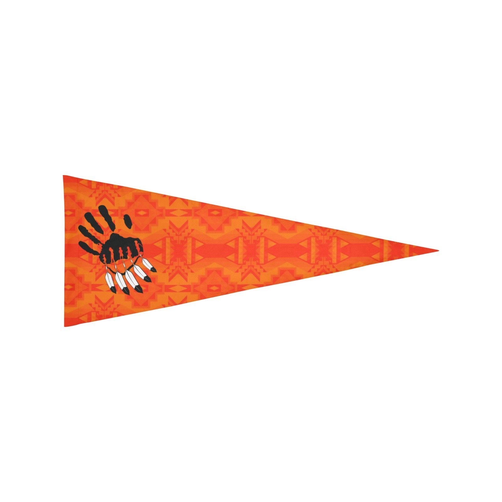 Fancy Orange A feather for each Trigonal Garden Flag 30"x12" Trigonal Garden Flag 30"x12" e-joyer 