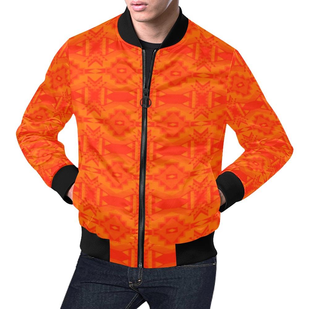 Orange camo bomber outlet jacket