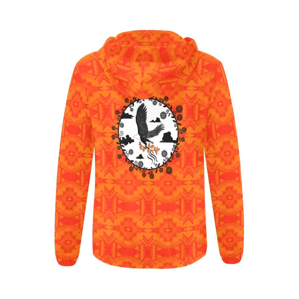 Fancy Orange Carrying Their Prayers All Over Print Full Zip Hoodie for Women (Model H14) All Over Print Full Zip Hoodie for Women (H14) e-joyer 