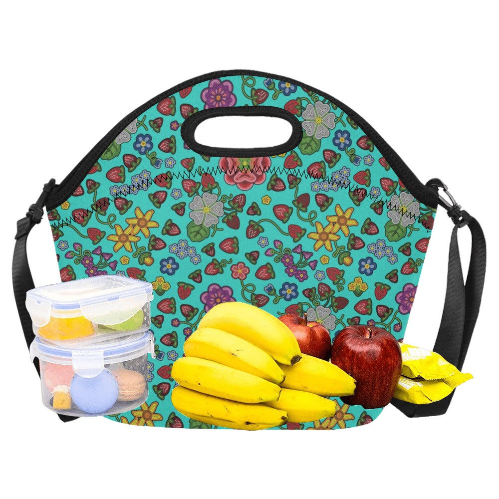 Berry Pop Turquoise Neoprene Lunch Bag/Large