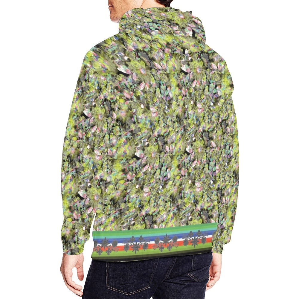 Culture in Nature Green Leaf Hoodie for Men (USA Size)