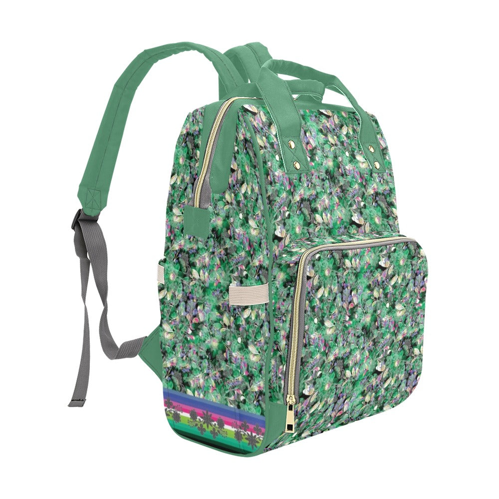 Culture in Nature Green Multi-Function Diaper Backpack/Diaper Bag