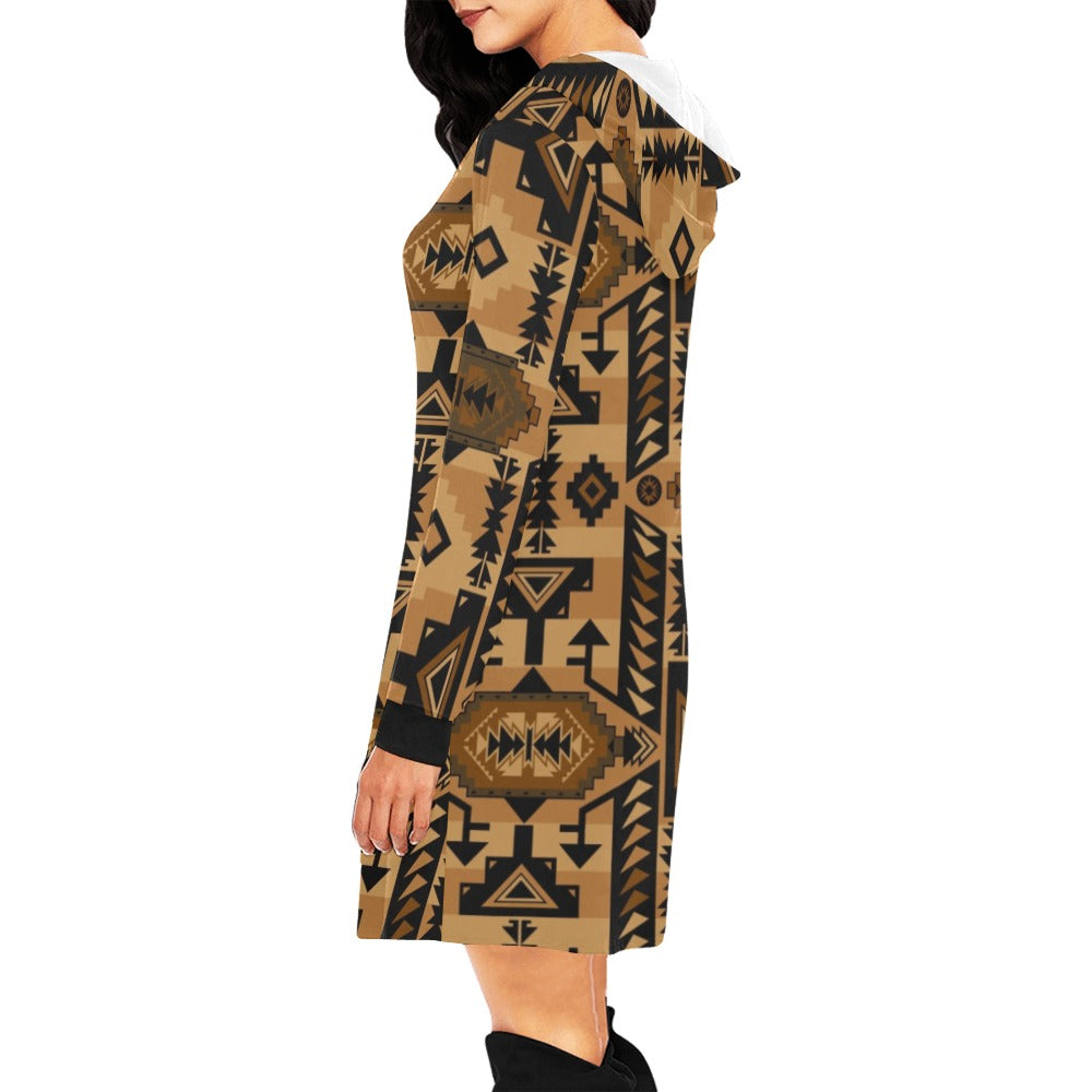 Chiefs Mountain Tan Hoodie Dress